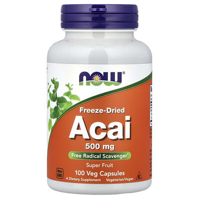 Сублимированный асай, 100 веганских капсул (500 mg на капсулу)