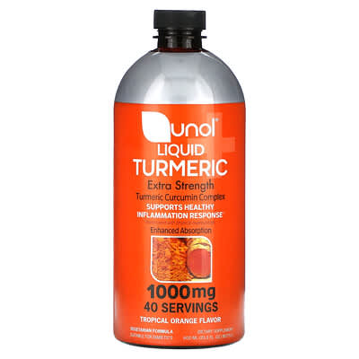 Qunol жидкий куркумин, Tropical Orange, 20.3 fl oz (600 ml)