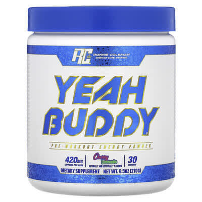Signature Series, Yeah Buddy®, Pre-Workout Energy Powder, Cherry Limeade, 9.5 oz (270 g)
