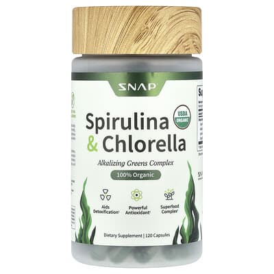 Spirulina & Chlorella, 120 капсул