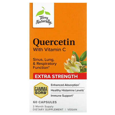 Terry Naturally Quercetin с витамином C, 60 капсул