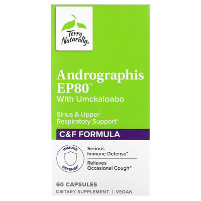 Andrographis EP80™ с Umckaloabo, 60 капсул