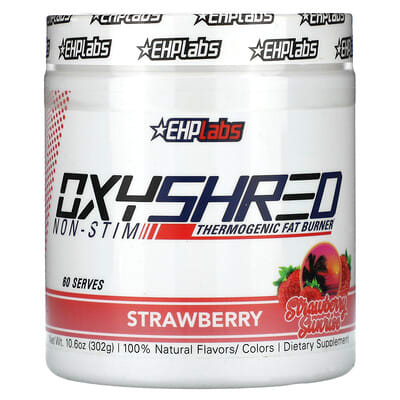 OxyShred Non-Stim, Thermogenic Fat Burner, Strawberry Sunrise, 10.6 oz (302 g)