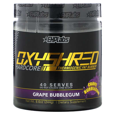 OxyShred Hardcore, Grape Bubblegum, 8.7 oz (248 g)