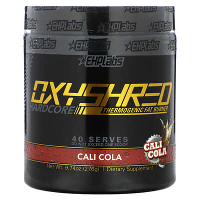 OxyShred Hardcore, Thermogenic Fat Burner, Cali Cola, 9.3 oz (264 g)