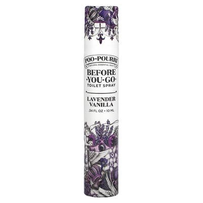 Спреи для туалета Before-You-Go®, Lavender Vanilla, 0.34 fl oz (10 ml)