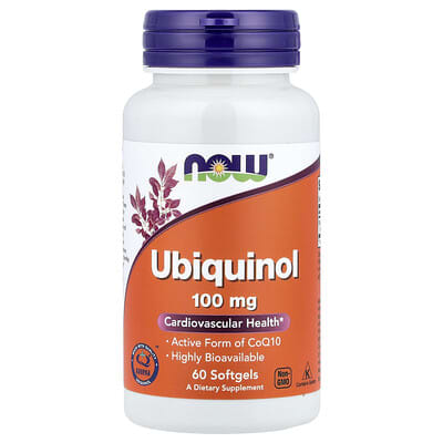 Ubiquinol, 100 mg, 60 мягких капсул
