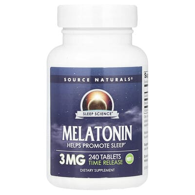 Мелатонин, пролонгированного действия, 3 mg, 240 таблеток
