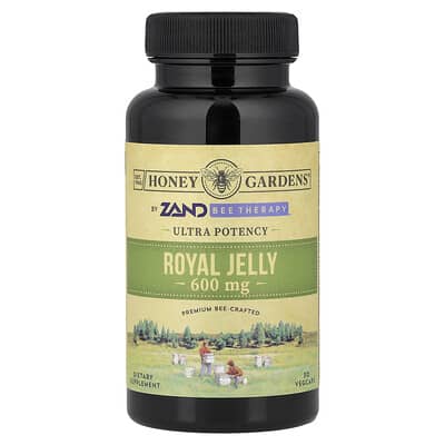 Honey Gardens Ultra Potency, маточное молочко, 600 mg, 30 вегетарианских капсул
