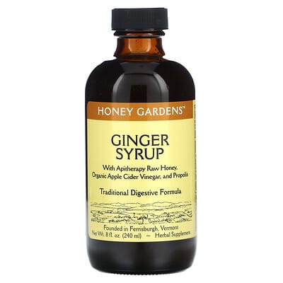 Успокаивающий сироп Ginger & Honey, 8 fl oz (237 ml)