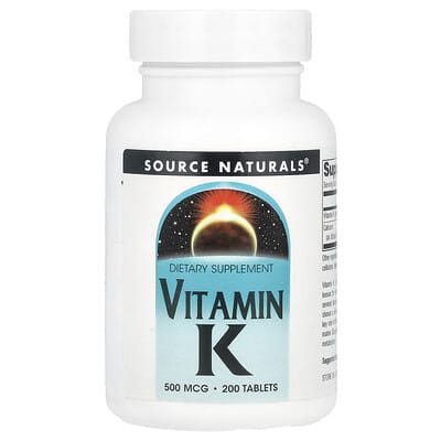 Vitamin K, 500 mcg, 200 Tablets