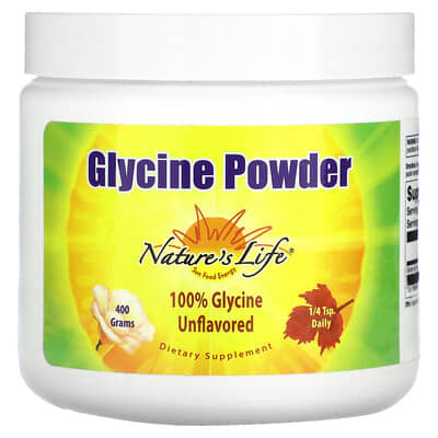 Glycine Powder, глицин в порошке, 14 oz (400 g)