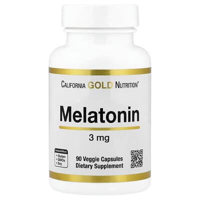 Melatonin, 3 mg, 90 вегетарианских капсул