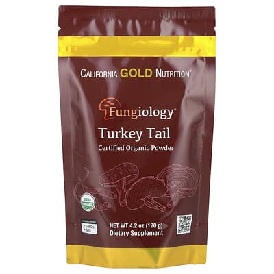 Fungiology®, органический порошок Turkey Tail, 4.2 oz (120 g)