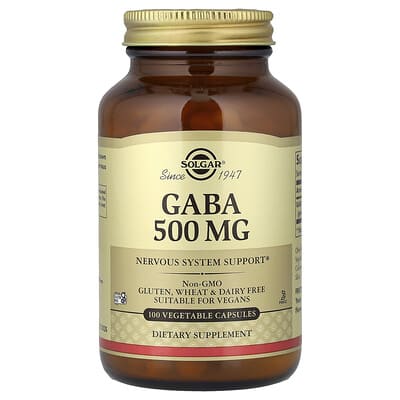 Solgar GABA 500 mg 100 растительных капсул