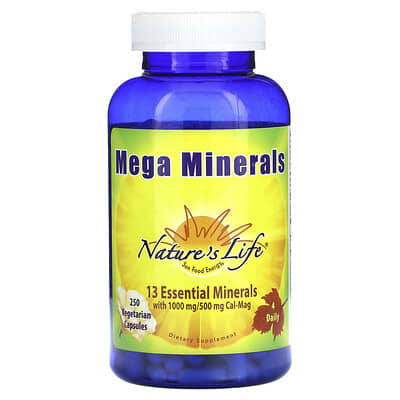Mega Minerals, 250 капсул