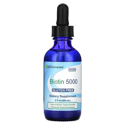Биотин 5000 Nutra BioGenesis, 2 fl oz (59 ml)