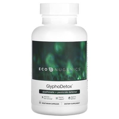 GlyphoDetox™, защита от глифосата и пестицидов, 60 вегетарианских капсул