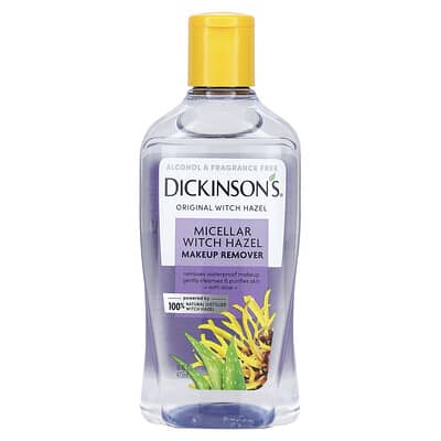 Dickinson Brands Original Witch Hazel, мицеллярная вода с гамамелисом, без спирта и отдушек, 16 fl oz (473 ml)