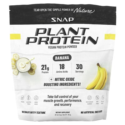 Растительный протеин Snap Supplements Banana, 853 g