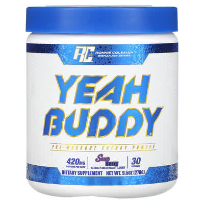 Signature Series, Yeah Buddy®, Pre-Workout Energy Powder, Sour Berry, 9.5 oz (270 g)