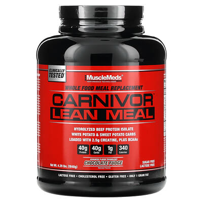 Carnivor™ Lean Meal, Chocolate Fudge, 4.4 lbs (2,020 g)