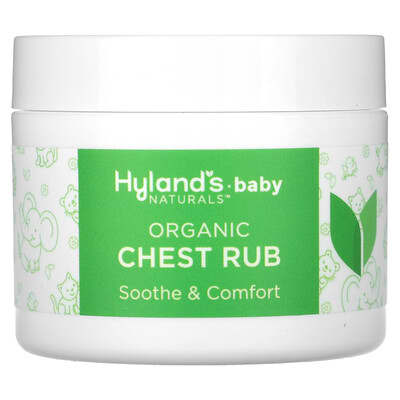 Детское органическое средство для растирания Hyland's Naturals, 1.76 oz (50 g)