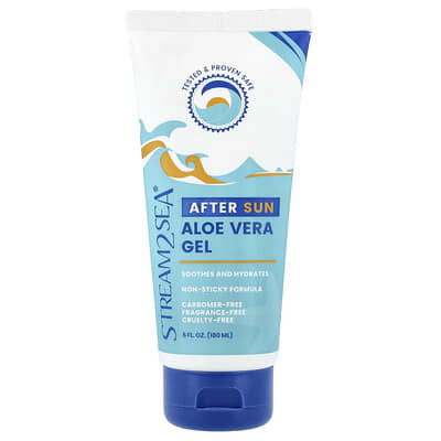 After Sun Aloe Vera Gel, Fragrance-Free, 6 fl oz (180 ml)