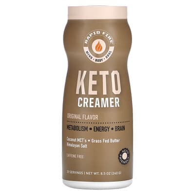 RAPIDFIRE Keto Creamer, Original, без кофеина, 8.5 oz (240 g)