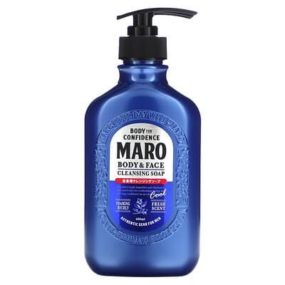 Очищающее мыло для тела и лица, освежающее, 13.5 fl oz (400 ml)