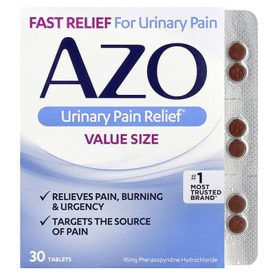 AZO Urinary Pain Relief®, 95 mg, 30 таблеток