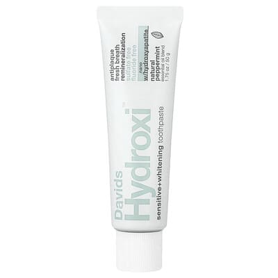 Зубная паста Davids Sensitive + Whitening, натуральная мята, 1.75 oz (50 g)