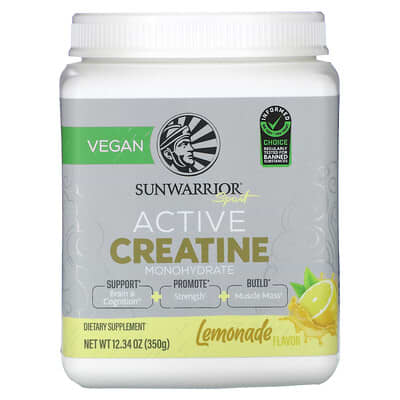 Active Creatine Monohydrate, Lemonade, 12.34 oz (350 g)