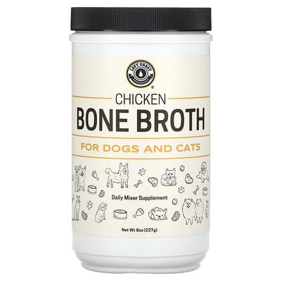 Chicken Bone Broth, For Dogs and Cats, 8 oz (227 g)