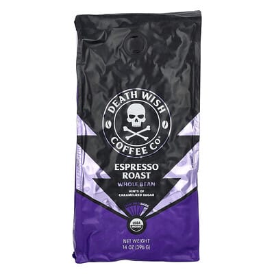 Dark, Whole Bean, Espresso Roast, 14 oz (396 g)