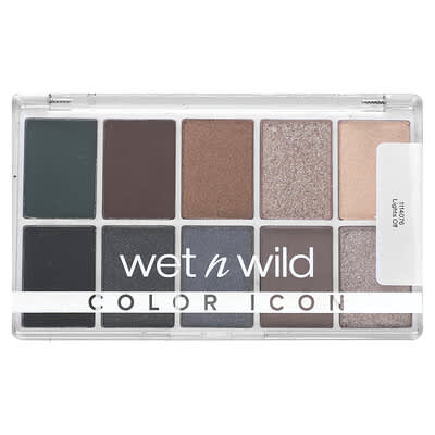 Color Icon, 10-Pan Shadow Palette, 1114076 Lights Off, 0.42 oz (12 g)