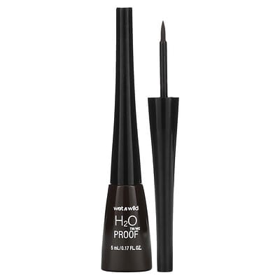 wet n wild H2OProof жидкая подводка для глаз, 880 Dark Brown, 0.17 fl oz (5 ml)