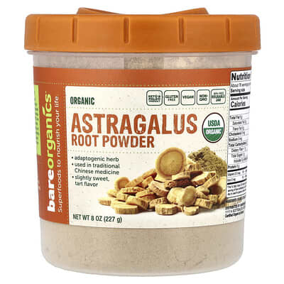 Порошок корня астрагала Organic, 8 oz (227 g)