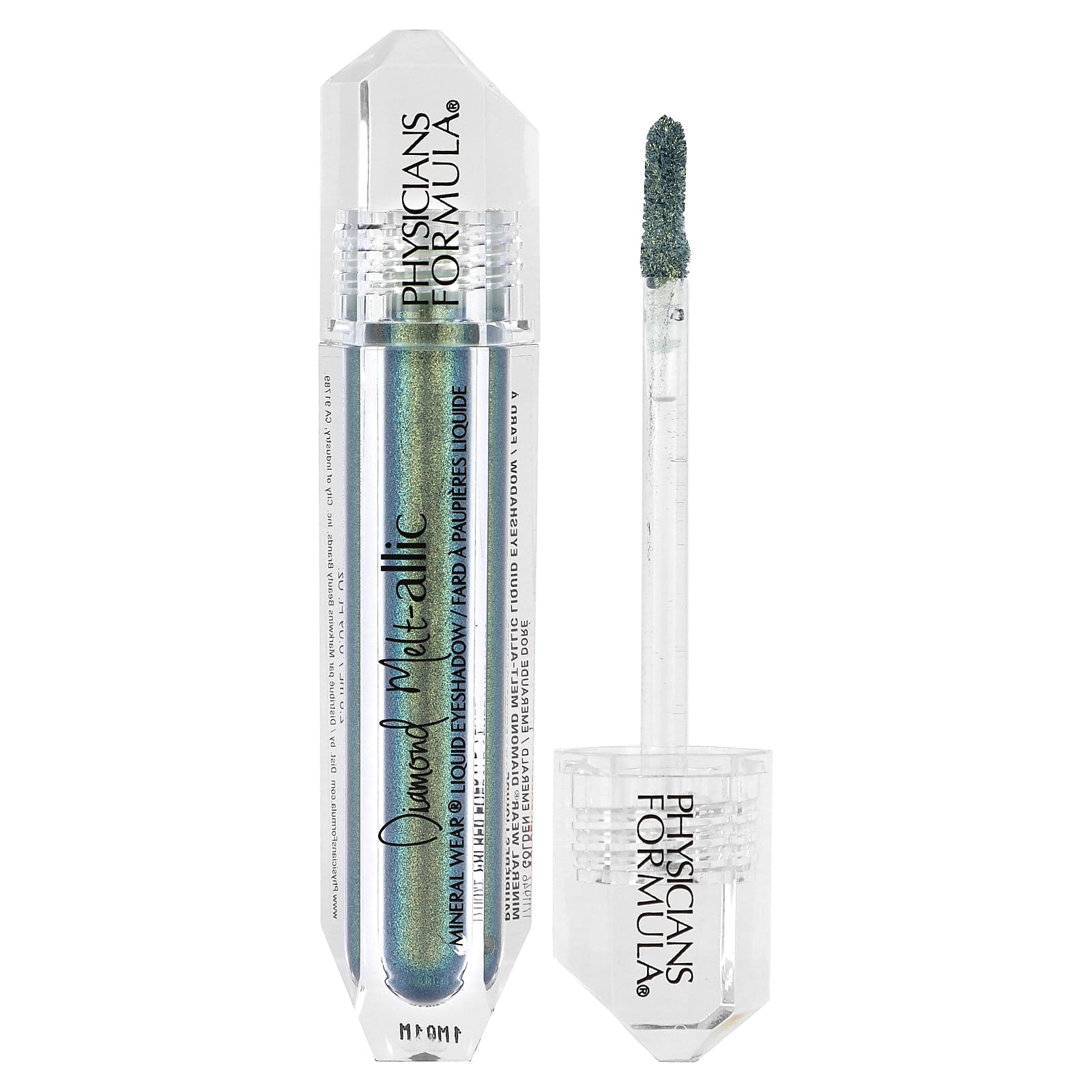 Mineral Wear, Diamond Melt-allic Liquid Eyeshadow, 1711946 Golden Emerald, 0.09 fl oz (2.8 ml)