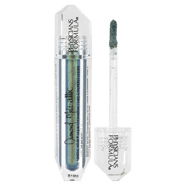 Mineral Wear, Diamond Melt-allic Liquid Eyeshadow, 1711946 Golden Emerald, 0.09 fl oz (2.8 ml)