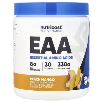 EAA Performance, персик-манго, 11.8 oz (330 g)