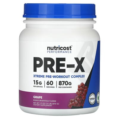 Performance, PRE-X, Xtreme Pre-Workout Complex, Grape, 2.2 lb (978 g)