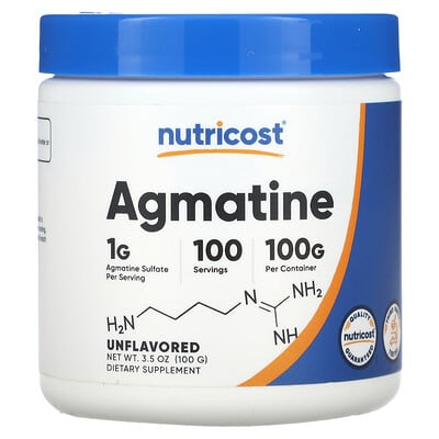Agmatine, Unflavored, 3.6 oz (100 g)
