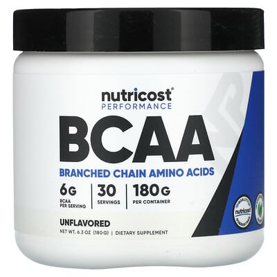 BCAA Performance, без вкуса, 6.4 oz (180 g)