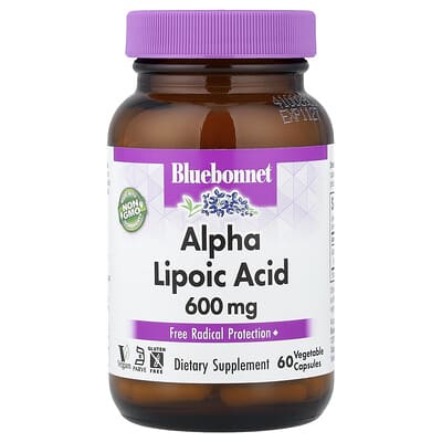 Альфа-липоевая кислота, 600 mg, 60 вегетарианских капсул