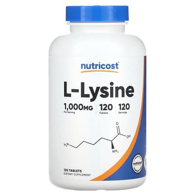 L-Lysine, 1,000 mg, 120 таблеток