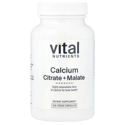 Цитрат кальция + малат, 100 веганских капсул (150 mg per Capsule)
