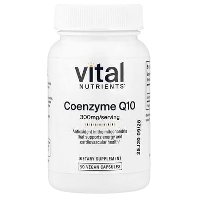 Coenzyme Q10, 300 mg, 30 веганских капсул