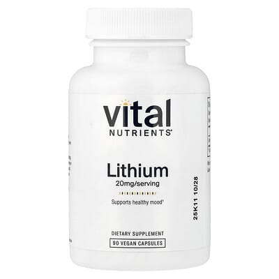 Lithium , 20 mg , 90 Vegan Capsules
