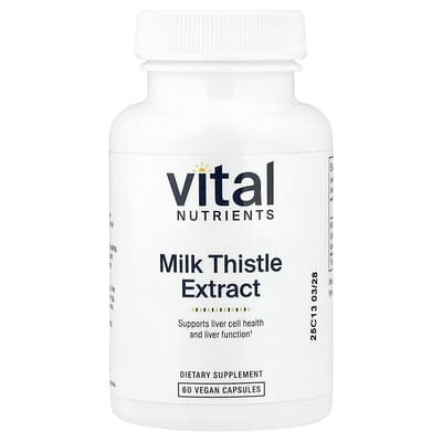 Экстракт чертополоха, 60 Vegan Capsules (250 mg per Capsule)